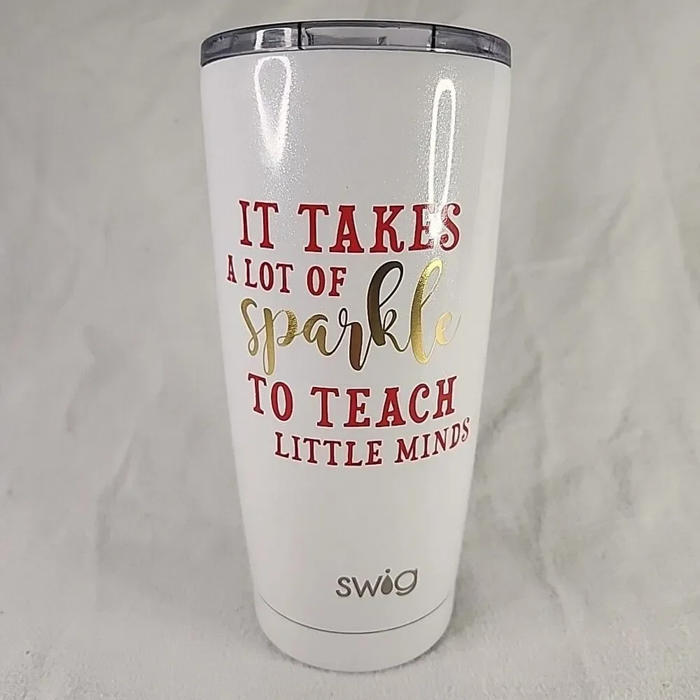 Mug Swig Teacher Tumbler Stainless Steel 20oz Travel Tumbler And Lid